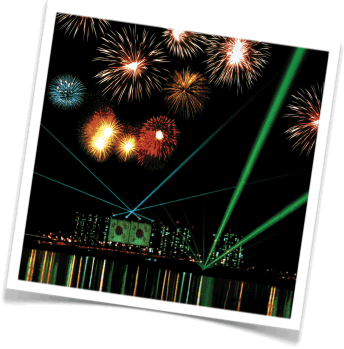 Korean fireworks, fireworks in Korea, huge fireworks show, fireworks and lasers, incredible fireworks