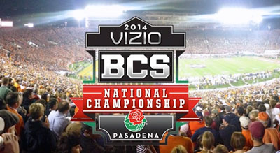 2014 BCS Championship at Rose Bowl Stadium, Padadena, CA