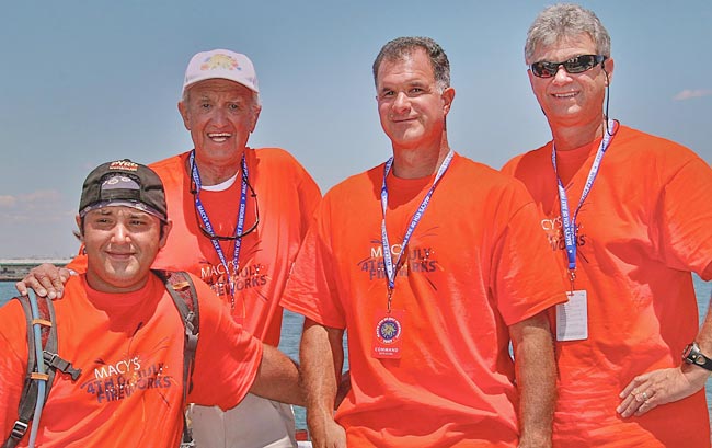 Fireworks family Christopher Souza, Bob Souza, Gary Souza, Jim Souza (Photo: Courtesy of Gary Souza)