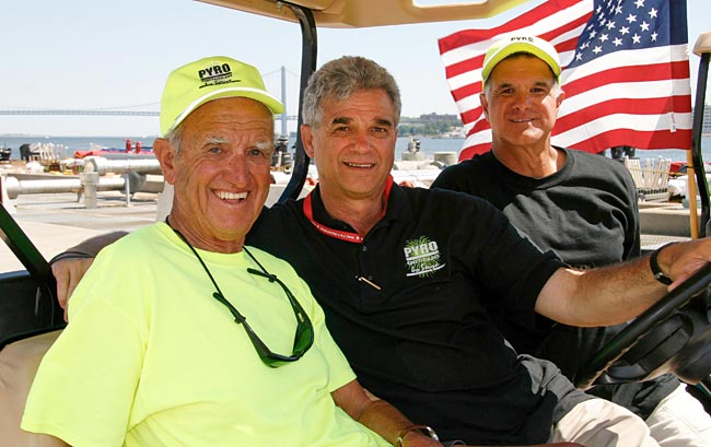 Fireworks family Bob Souza, Jim Souza, Gary Souza (Photo: Courtesy of Gary Souza)