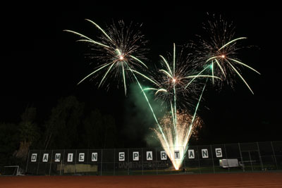 Fireworks at Damien High School