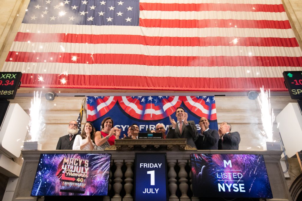 Pyro Spectaculars and Macy's at the NYSE