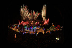 Fireworks for The Festival of Lights switch-on ceremony