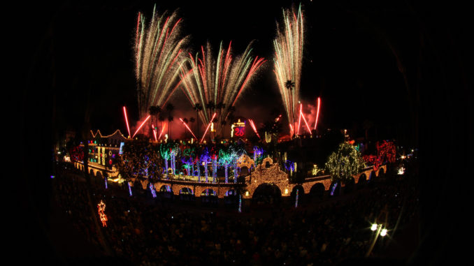 Mission Inn 2 Fireworks for The Festival of Lights switch-on ceremony