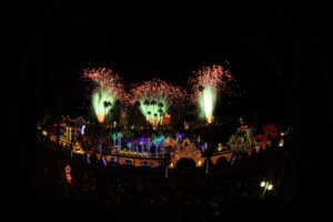 Fireworks for The Festival of Lights switch-on ceremony