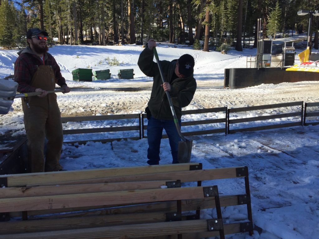 Crew setting up for Night of Lights