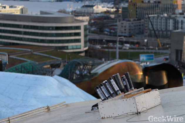 Space Needle New Years Fireworks Installation