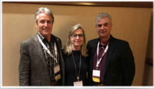 American Pyrotechnics Association President Ian Gilfillan, Executive Director Julie Heckman, Past President Jim Souza
