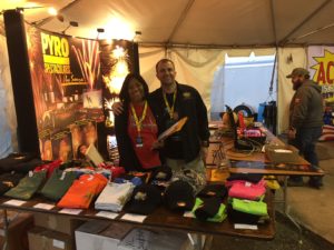 Margo and Mike at the Pyro booth during Winterblast 2017
