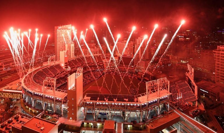 San Diego Padres honor Trevor Hoffman with spectacular fireworks and ceremony