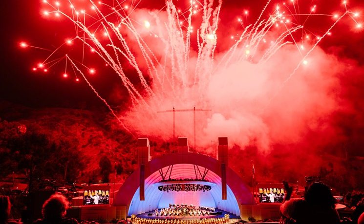 Pyro Spectaculars at the kickoff celebration of the Los Angeles Philharmonic Orchestra's 100th Season
