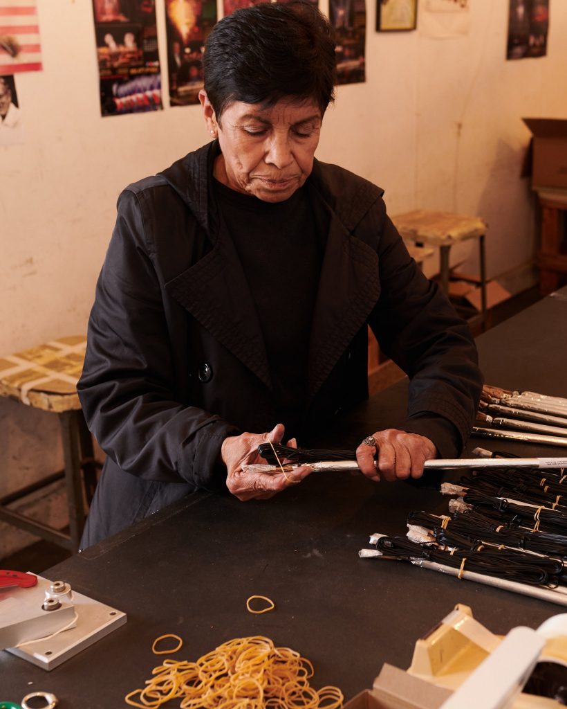 Fireworks being hand prepared