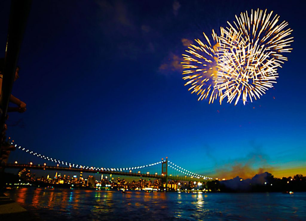 Astoria Park fireworks in 2019. (Photo by Dean Moses)
