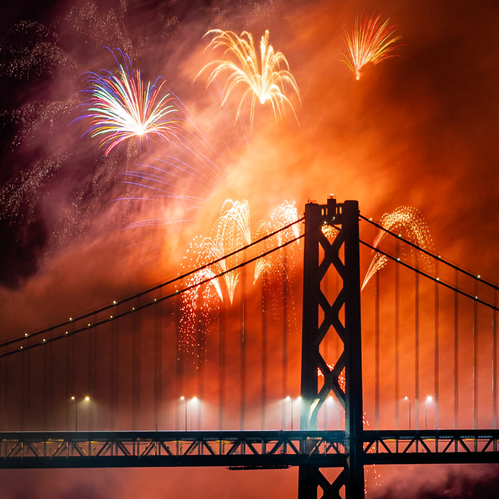 2023 fireworks over he Bay by Matt Boom