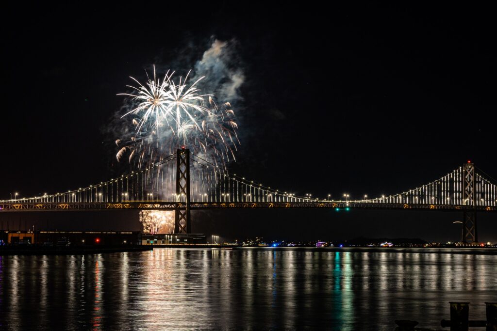 Bay Fireworks by Matt Boom