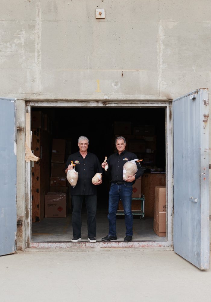 The Souza's at their fireworks storage